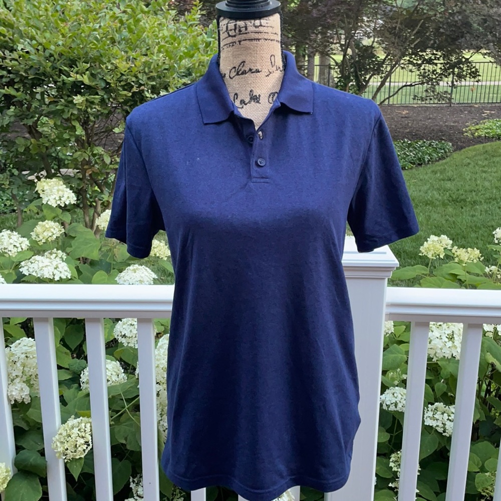 Old Navy blue polo 3 button shirt